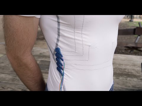 Rice’s flexible carbon nanotube fibers woven into clothing gather accurate EKG, heart rate