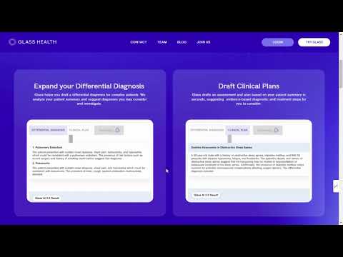 Glass: AI-powered clinical decision support tool 🤖 AI-based tool review, tutorial